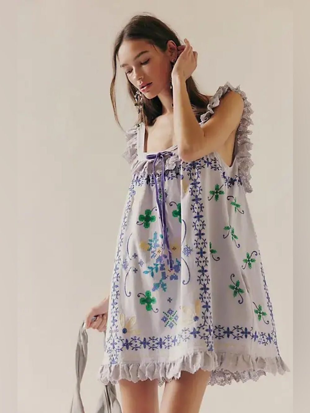 New Free People Bali Main Squeeze Mini Dress Size XL